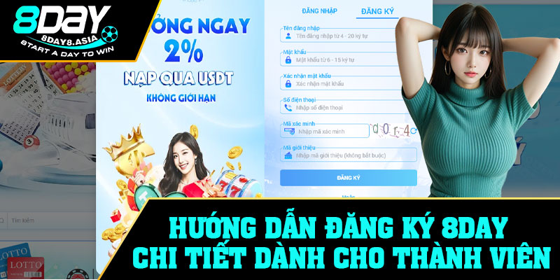 Hướng dẫn đăng ký 8Day chi tiết dành cho thành viên