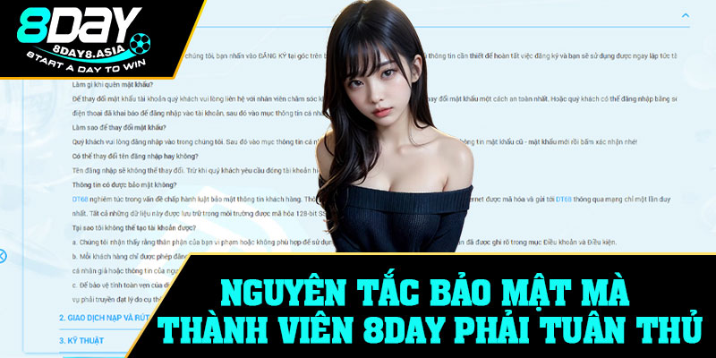 Nguyên tắc bảo mật mà thành viên 8Day phải tuân thủ